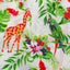 Vally of Forest Mulmul Fabric (White, Green, Red, Cotton, Mulmul)