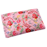 Flora Verdant Muslin Fabric (Pink, Floral, Muslin)