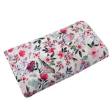 Natural Glow Muslin Fabric (White & Pink, Birds & Nature, Muslin)