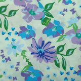 Pero Delight Muslin Fabric (Green, Floral, Muslin)