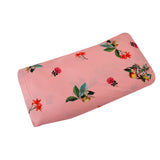 Passion Petals Crepe Fabric (Peach, Crepe)