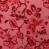 Love Mist Crepe Fabric (Pink, Floral, Crepe)