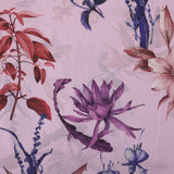 Pastel Arose Georgette Fabric (Purple, Georgette)