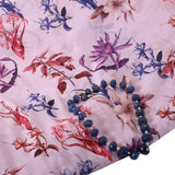 Pastel Arose Georgette Fabric (Purple, Georgette)