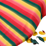 Cross Roads Goergette Fabric (Yellow Red & Green, Stripes, Goergette)