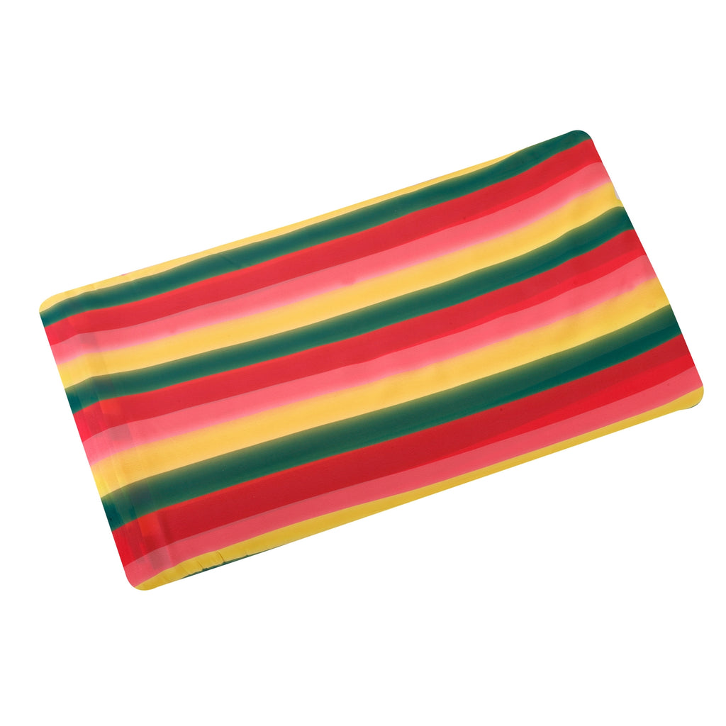 Cross Roads Goergette Fabric (Yellow Red & Green, Stripes, Goergette)