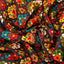 Powerhouse Silk Fabric(Brown, Yellow, Green, Silk)