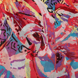 Milano Paris Georgette Fabric (Pink & Purple, Abstract, Georgette)
