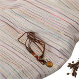Roads of Rainbow - 2  Cotton Fabric (White, Stripes, Cotton)