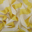 Lemon Lilac Muslin Fabric (Yellow, White, Muslin)