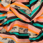 Shades of Sabya Muslin Fabric (Orange, Green, Black, Muslin)