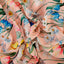 Vogue Chic Muslin Fabric (Peach, Muslin, Floral)