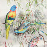 Valentino Lush Satin Fabric (Grey, Animals & Bird, Satin)