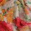 Couture Glow Organza Fabric (Floral, Organza, Orange, Red)
