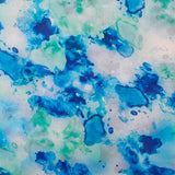Fashion Passion Georgette Fabric (Blue, Green, Tie Dye, Georgette)