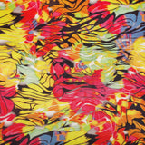 Heaven Seven Lycra Fabric (Yellow, Black, Pink,  Abstract, Lycra)