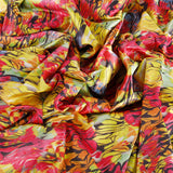 Heaven Seven Lycra Fabric (Yellow, Black, Pink,  Abstract, Lycra)