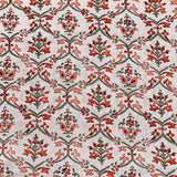 Pixie Vibe Muslin Fabric (Brown,Floral,Muslin)