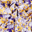 Unicorn Paradise Crepe Fabric (Yellow, Purple, Floral, Crepe)