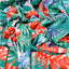 Lizaa Crepe Fabric (Green, Orange, Blue, Crepe)