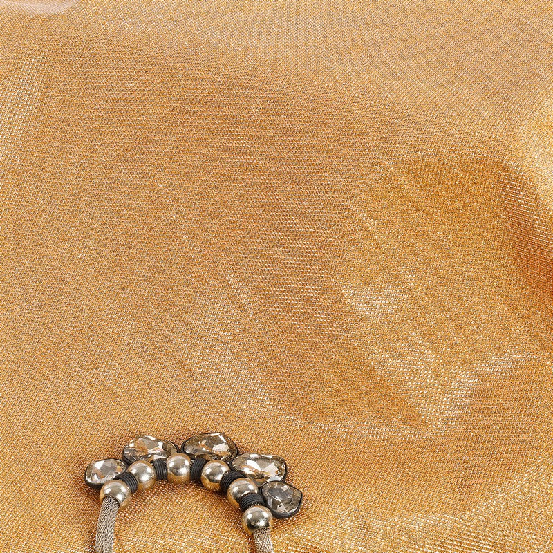 Divas Alert Jacquard Fabric (Golden ,Sequin, Thick Metallic Jacquard)