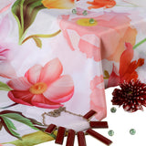 White, Pink, Orange & Green