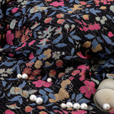 Mystical Floral Georgette Fabric (Black, Paisleys & Floral, Georgette)