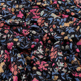 Mystical Floral Georgette Fabric (Black, Paisleys & Floral, Georgette)