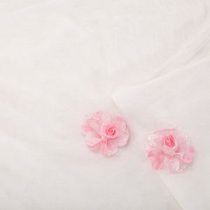 Spade Beauty Net Fabric (Dyeable, White, Net)