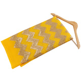 Squash Glow Georgette Fabric (Yellow, Gold, Georgette)