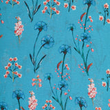 Rayhani Georgette Fabric (Sky Blue, Floral, Georgette )